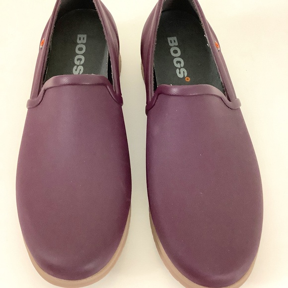 Bogs Shoes - Bogs Woman’s Burgundy Sweet Pea Waterproof Slip on Shoes